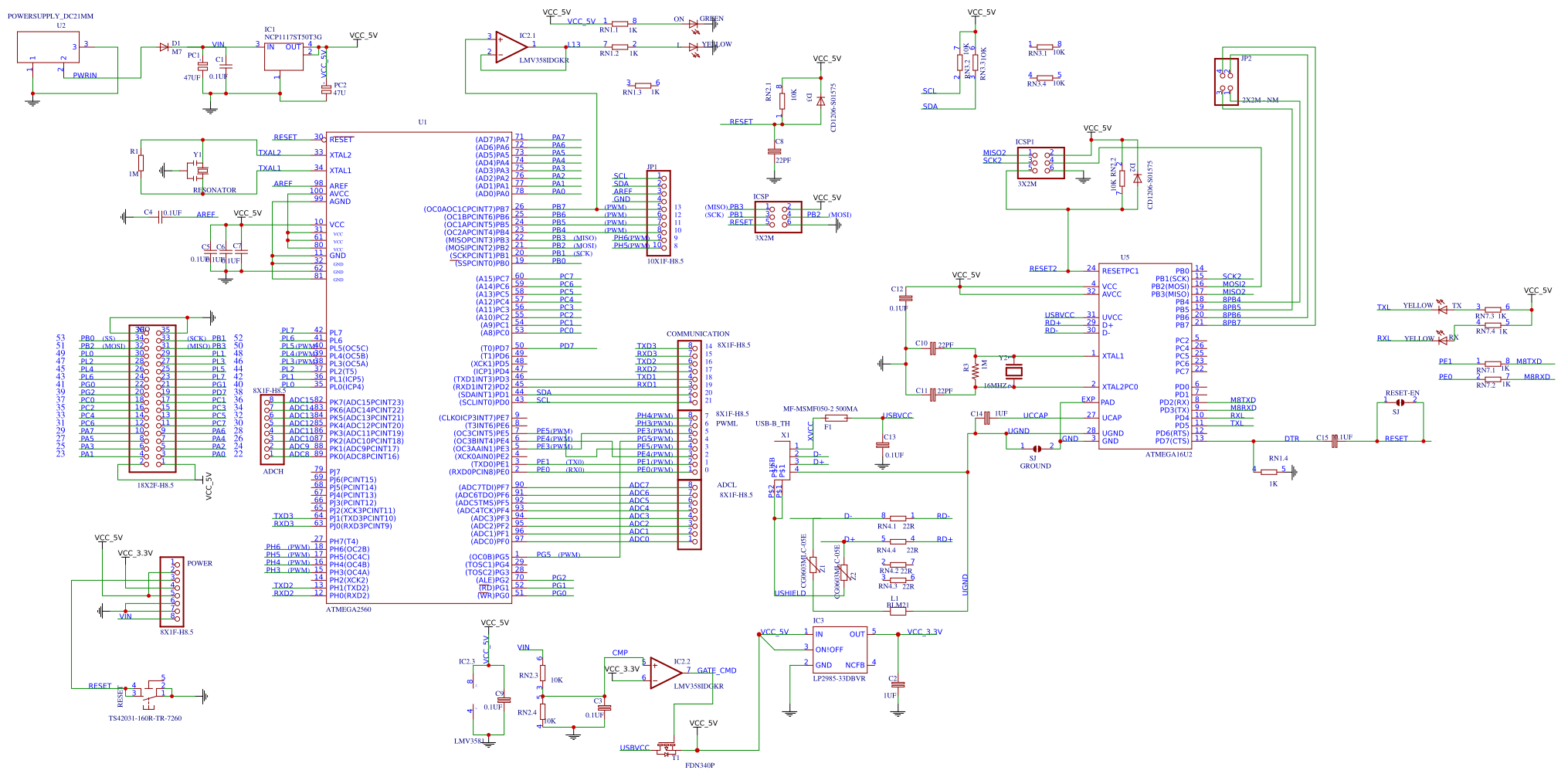 arduino mega 2560 schematic pdf
